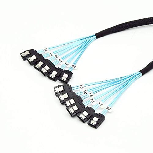 YIWENTEC Alta Velocidad 6 gbps sata 3 III Cable SAS Cable para Servidor 1M (6 sata 1M) YIWENTEC Alta Velocidad 6 gbps sata 3 III Cable SAS Cable para Servidor 1M (6 sata 1M)
