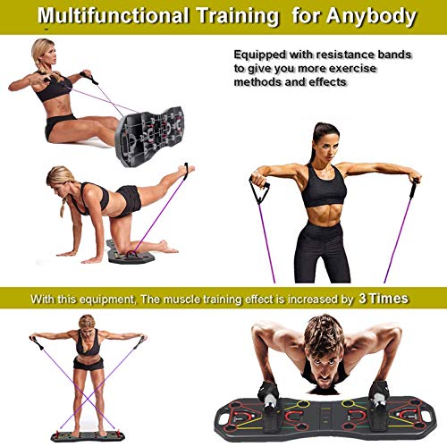 YiYaa Tabla de flexiones 13 en 1 con función de contador de temporizador, plegable, agarre cómodo, Gymgrizzly Home Muscle Builder (tabla para flexiones) YiYaa Tabla de flexiones 13 en 1 con función de contador de temporizador, plegable, agarre cómodo, Gymgrizzly Home Muscle Builder (tabla para flexiones)