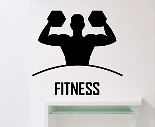 yiyiyaya Fitness Etiqueta de la Pared Deportes Gimnasio Entrenamiento Yoga Vinilo calcomanía decoración del hogar Sala de Pared Cartel Calidad Adhesivo 57X53CM yiyiyaya Fitness Etiqueta de la Pared Deportes Gimnasio Entrenamiento Yoga Vinilo calcomanía decoración del hogar Sala de Pared Cartel Calidad Adhesivo 57X53CM