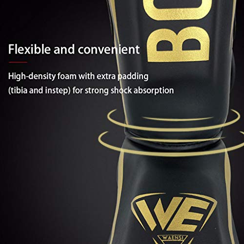 YIZH Espinilleras spinilleras Kick Boxing Hombre Mujer niño tibiales de Taekwondo Maquina protección Muay Thai Kickboxing (MMA,UFC,Maga) -XS - S - M - L YIZH Espinilleras spinilleras Kick Boxing Hombre Mujer niño tibiales de Taekwondo Maquina protección Muay Thai Kickboxing (MMA,UFC,Maga) -XS - S - M - L