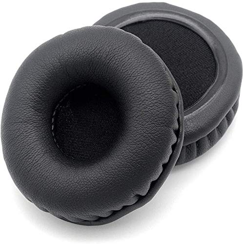 Yizhet 1 Par 55 mm Almohadillas, Almohadillas de Espuma de Repuesto Universal Cojín para Auriculares Esponja de Cuero Cojines para 55 mm Auriculares