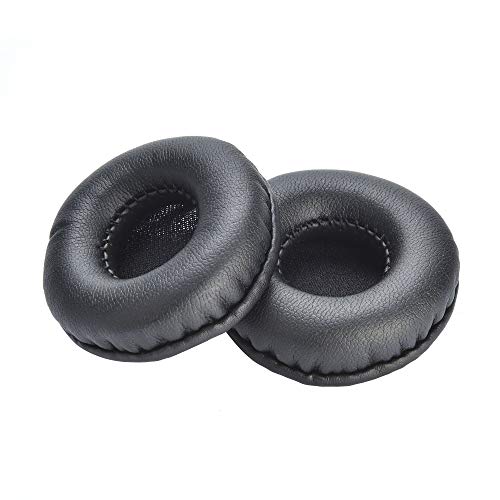 Yizhet 1 Par 55 mm Almohadillas, Almohadillas de Espuma de Repuesto Universal Cojín para Auriculares Esponja de Cuero Cojines para 55 mm Auriculares