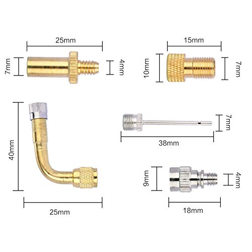 Yizhet 12 x Adaptador de Valvula de Bici Bicicleta Válvula Adaptador DV AV SV Válvula Adaptador para Compresor Bomba de Bicicleta Bomba de Pie Auto Aire de Gasolinera Colchón Balón Bomba Yizhet 12 x Adaptador de Valvula de Bici Bicicleta Válvula Adaptador DV AV SV Válvula Adaptador para Compresor Bomba de Bicicleta Bomba de Pie Auto Aire de Gasolinera Colchón Balón Bomba