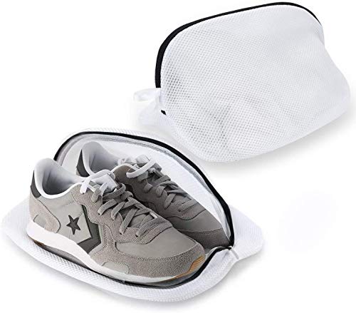 Yizhet 2 Bolsas Premium de Malla de Lavandería para Zapatos/Zapatos de Deporte para Lavadora con Cremallera Duradera, Bolsa de Lavado de Alta protección para Almacenamiento y Viaje Title