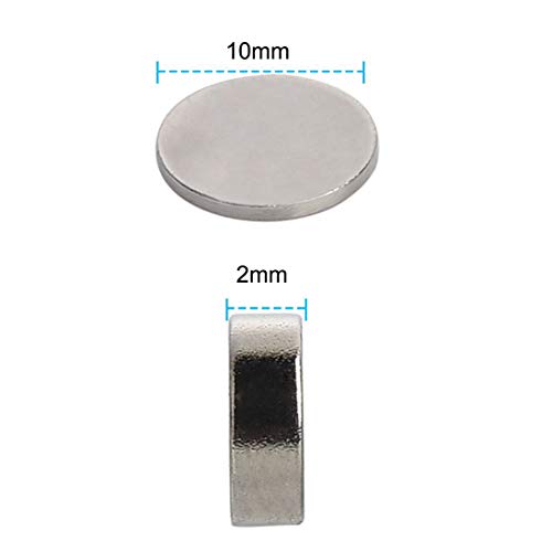 Yizhet 50 Piezas Imanes de Nevera de Cilindro de neodimio Imanes de Disco de Tierra RARA para artesanías, Manualidades, Hobbies y organización de oficinas (10 * 2 mm) Yizhet 50 Piezas Imanes de Nevera de Cilindro de neodimio Imanes de Disco de Tierra RARA para artesanías, Manualidades, Hobbies y organización de oficinas (10 * 2 mm)