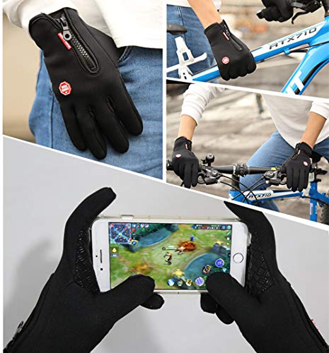 Yizhet Guantes de Moto Guantes de Pantalla Táctil Guantes de Ciclismo Guantes Senderismo Guantes Deportivos Guantes Unisex para Caza, Escalada, Senderismo, Deporte Ejercicio(L)