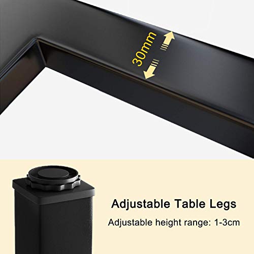 YJHome Mesa de Escritorio Plegable para Computadora Portátil, Escritorio para Estudiantes 80 x 40 x 75cm No se Requiere Ensamblaje Marrón Mesa con Patas Ajustables para la Escuela de Oficina en Casa YJHome Mesa de Escritorio Plegable para Computadora Portátil, Escritorio para Estudiantes 80 x 40 x 75cm No se Requiere Ensamblaje Marrón Mesa con Patas Ajustables para la Escuela de Oficina en Casa