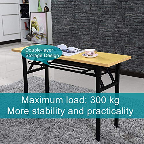 YJHome Mesa de Escritorio Plegable para Computadora Portátil, Escritorio para Estudiantes 80 x 40 x 75cm No se Requiere Ensamblaje Marrón Mesa con Patas Ajustables para la Escuela de Oficina en Casa YJHome Mesa de Escritorio Plegable para Computadora Portátil, Escritorio para Estudiantes 80 x 40 x 75cm No se Requiere Ensamblaje Marrón Mesa con Patas Ajustables para la Escuela de Oficina en Casa