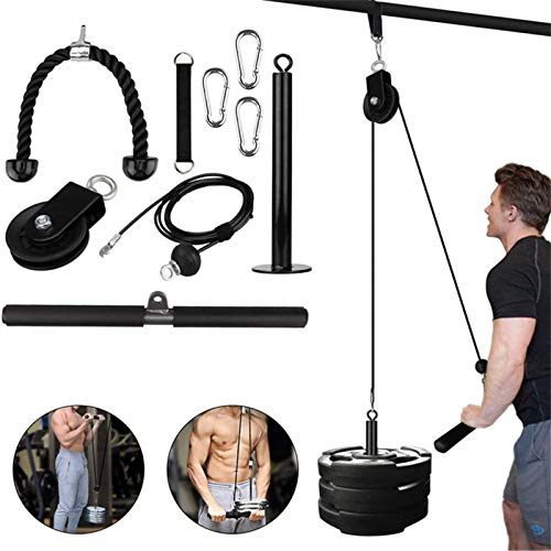 YJYQ Poleas Gimnasio para Casa, Máquina De Sistema De Cable De Polea, Equipo De Ejercicios De Bricolaje para Entrenamiento De Fuerza Muscular del Antebrazo, para Curl De Bíceps, Extensiones Tríceps