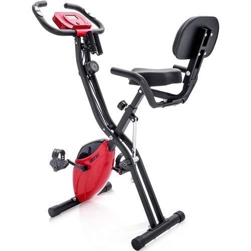 YL-Life - Bicicleta estática magnética plegable con sistema de entrenamiento y bandas elásticas para Cardio Workout Indoor Cycling ZDC-002