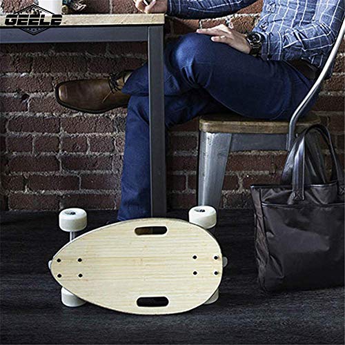 YLLN Monopatines estándar, Mini monopatín Longboard de 7 Capas de Arce Ruso Monopatín Completo de Crucero con asa para Principiantes y Profesionales