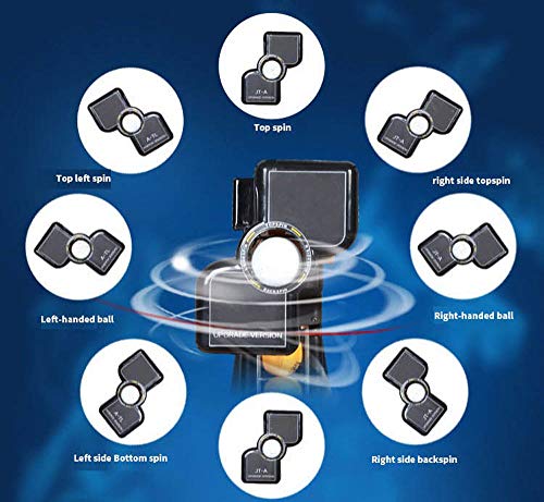 YLOVOW Máquinas de Lanzamiento de Pelota automática Robot de Lanzamiento Juego de Deportes al Aire Libre Robot con Diferentes giros Tenis