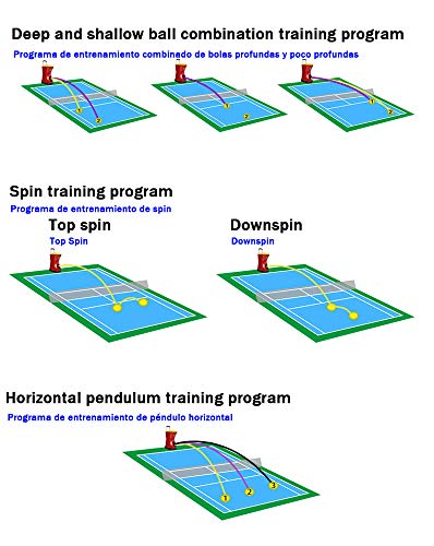 YLOVOW Profesional Máquina De Lanzamiento De Pelotas para Tenis, Máquina De Lanzamiento Automática para Servir con Control Remoto YLOVOW Profesional Máquina De Lanzamiento De Pelotas para Tenis, Máquina De Lanzamiento Automática para Servir con Control Remoto