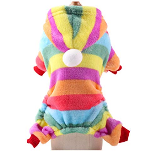 YLWL Sudadera con Capucha de Cuatro Patas para Cachorros, Ropa de Felpa para Perros, Ropa cálida y cómoda, Mono de Invierno para Mascotas, Trajes de Moda para Mascotas, Suministros (Colorido 2XL) YLWL Sudadera con Capucha de Cuatro Patas para Cachorros, Ropa de Felpa para Perros, Ropa cálida y cómoda, Mono de Invierno para Mascotas, Trajes de Moda para Mascotas, Suministros (Colorido 2XL)