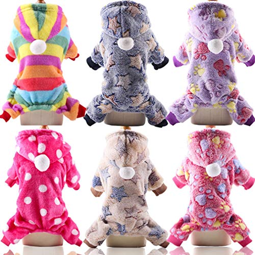 YLWL Sudadera con Capucha de Cuatro Patas para Cachorros, Ropa de Felpa para Perros, Ropa cálida y cómoda, Mono de Invierno para Mascotas, Trajes de Moda para Mascotas, Suministros (Colorido XL) YLWL Sudadera con Capucha de Cuatro Patas para Cachorros, Ropa de Felpa para Perros, Ropa cálida y cómoda, Mono de Invierno para Mascotas, Trajes de Moda para Mascotas, Suministros (Colorido XL)