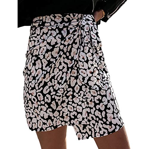 YLXINGMU Faldas De Mujer, Pring Wo En High Wai T Blanco Eopard Impresión Ini Wrap Kirt Ca UA I Bandage Kirt Ady E Egant Irregu Ar Hort, YLXINGMU Faldas De Mujer, Pring Wo En High Wai T Blanco Eopard Impresión Ini Wrap Kirt Ca UA I Bandage Kirt Ady E Egant Irregu Ar Hort,