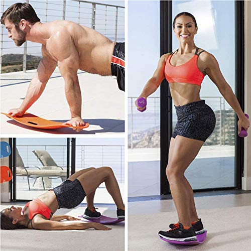 YMFZYM Twisting Fitness Balance Board, Balance Fitness Yoga Board, Core Workout, para músculos Abdominales y piernas,Púrpura YMFZYM Twisting Fitness Balance Board, Balance Fitness Yoga Board, Core Workout, para músculos Abdominales y piernas,Púrpura