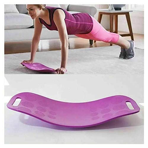 YMFZYM Twisting Fitness Balance Board, Balance Fitness Yoga Board, Core Workout, para músculos Abdominales y piernas,Púrpura