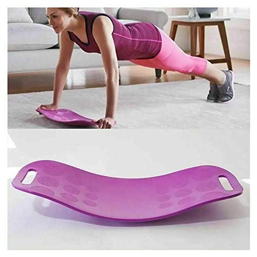 YMFZYM Twisting Fitness Balance Board, Balance Fitness Yoga Board, Core Workout, para músculos Abdominales y piernas,Púrpura YMFZYM Twisting Fitness Balance Board, Balance Fitness Yoga Board, Core Workout, para músculos Abdominales y piernas,Púrpura