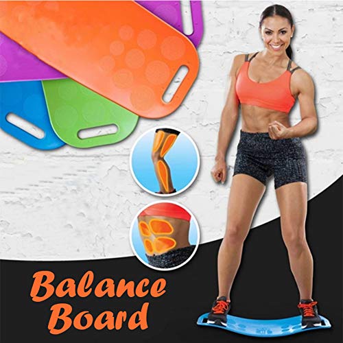 YMFZYM Twisting Fitness Balance Board, Balance Fitness Yoga Board, Core Workout, para músculos Abdominales y piernas,Púrpura