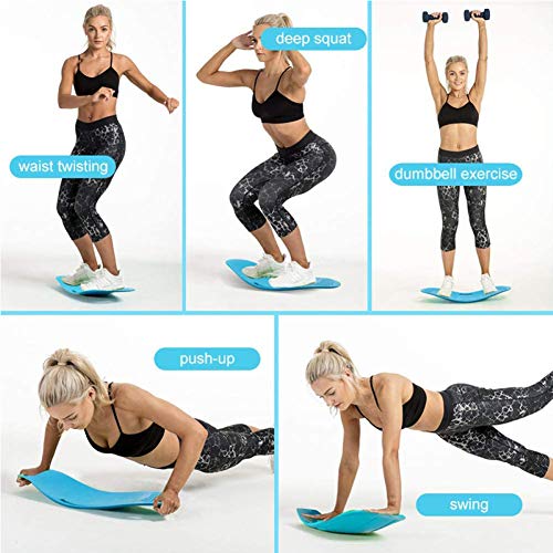 YMFZYM Twisting Fitness Balance Board, Balance Fitness Yoga Board, Core Workout, para músculos Abdominales y piernas,Púrpura YMFZYM Twisting Fitness Balance Board, Balance Fitness Yoga Board, Core Workout, para músculos Abdominales y piernas,Púrpura
