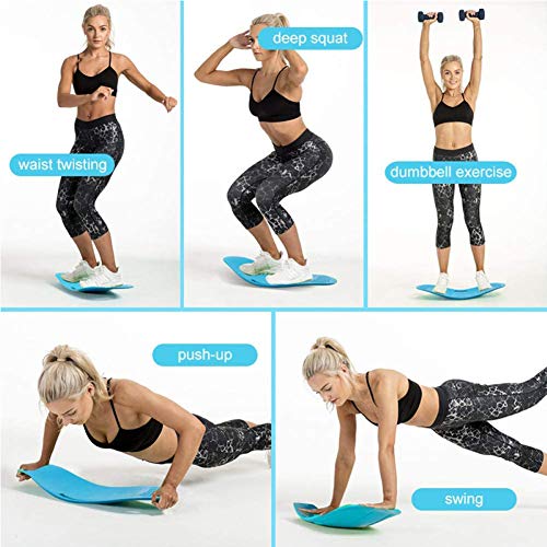 YMFZYM Twisting Fitness Balance Board, Balance Fitness Yoga Board, Core Workout, para músculos Abdominales y piernas,Púrpura