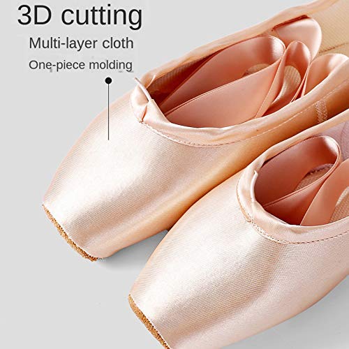 YMG Zapatos de Punta de Ballet Profesionales, Zapatillas de Baile de Satén, Zapatos Planos para Cintas, Zapatillas de Deporte para Mujer,32 YMG Zapatos de Punta de Ballet Profesionales, Zapatillas de Baile de Satén, Zapatos Planos para Cintas, Zapatillas de Deporte para Mujer,32