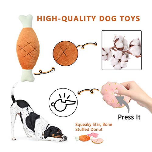 YMHPRIDE 10 paquetes de juguetes de cuerda para perros, juguetes para masticar cachorros, juegos de regalo, cuerda de algodón natural, cuerda resistente, juguete para cachorros, duradero y lavable