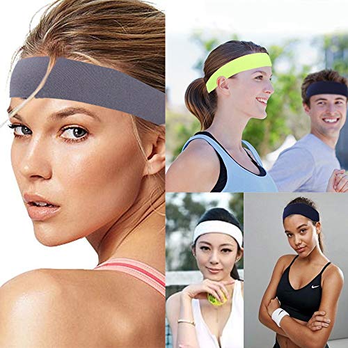 YMHPRIDE 18 piezas diadema de yoga deportivo banda elástica banda para el cabello para niñas damas YMHPRIDE 18 piezas diadema de yoga deportivo banda elástica banda para el cabello para niñas damas