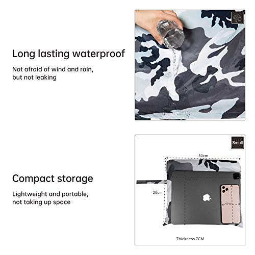 Ynport Crefreak Chaqueta Impermeable para Hombre o Mujer con Capucha, diseño camuflado de Ynport Crefreak Chaqueta Impermeable para Hombre o Mujer con Capucha, diseño camuflado de
