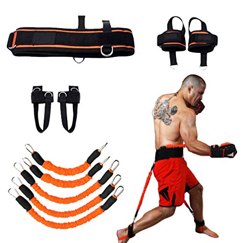 YNXing Fuerza de Las piernas y Sistema de Correas de Entrenamiento de la Agilidad Cuerda de Entrenamiento de la Fuerza para el Fútbol Baloncesto Taekwondo Yoga Equipos de Boxeo (Naranja 250lb) YNXing Fuerza de Las piernas y Sistema de Correas de Entrenamiento de la Agilidad Cuerda de Entrenamiento de la Fuerza para el Fútbol Baloncesto Taekwondo Yoga Equipos de Boxeo (Naranja 250lb)