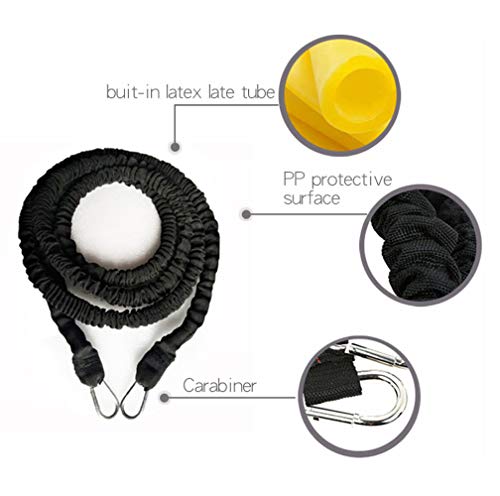 YNXing Juego de Cables de Resistencia elástica de 4 Piezas, Ideal para Taekwondo, fútbol, Baloncesto, esgrima, Movimiento Lateral, Entrenamiento de Velocidad y sobrevelocidad (9.8FT-Red) YNXing Juego de Cables de Resistencia elástica de 4 Piezas, Ideal para Taekwondo, fútbol, Baloncesto, esgrima, Movimiento Lateral, Entrenamiento de Velocidad y sobrevelocidad (9.8FT-Red)