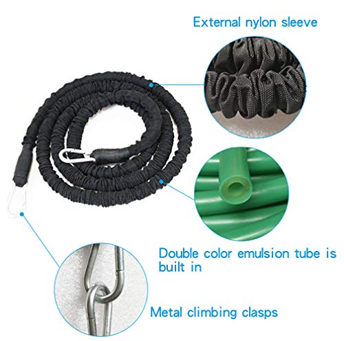 YNXing RCuerda de Entrenamiento de Resistencia Fuerza Explosiva Rebote Entrenamiento Físico Cuerda de Resistencia Que Mejora la Velocidad, La Resistencia y La Fuerza (Cuerda de 5 m) YNXing RCuerda de Entrenamiento de Resistencia Fuerza Explosiva Rebote Entrenamiento Físico Cuerda de Resistencia Que Mejora la Velocidad, La Resistencia y La Fuerza (Cuerda de 5 m)