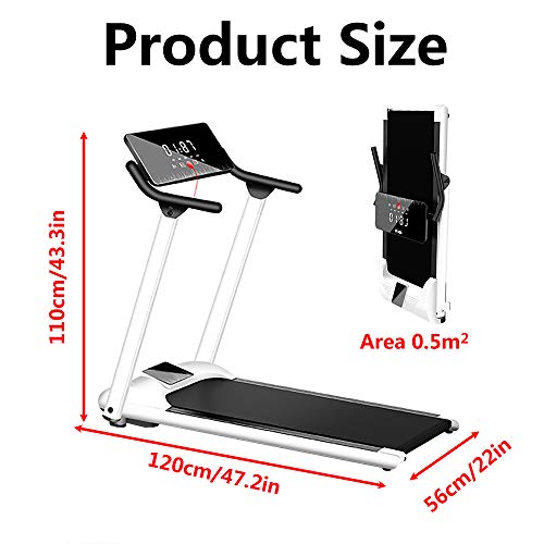 Yoaa Cinta de Correr para el hogar Cinta de Correr portátil Equipo de Ejercicio de Gimnasio en casa con Altavoz Bluetooth 1-10 km/h Máquina de Correr Plegable para Oficina (Modelo Ordinario) Yoaa Cinta de Correr para el hogar Cinta de Correr portátil Equipo de Ejercicio de Gimnasio en casa con Altavoz Bluetooth 1-10 km/h Máquina de Correr Plegable para Oficina (Modelo Ordinario)