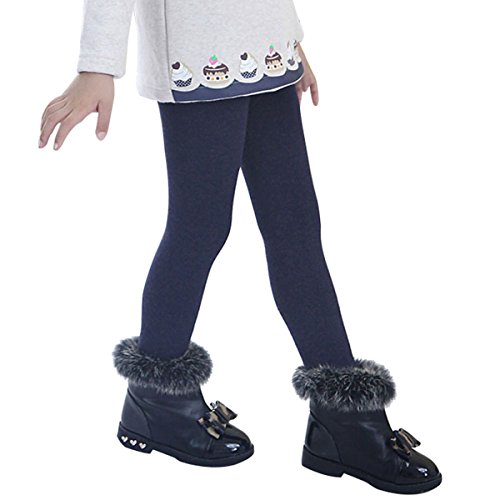 Yodensity niña invierno Leggings elástico cálido grueso mallas para 4 – 12 años