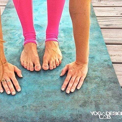 Yoga Design Lab La Esterilla de Yoga Combo 3.5mm Dos en Uno | Antideslizante | Acolchada | Ecológica | Lavable a la Máquina (Aegean Green)