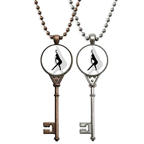 Yoga Hot Hermosa Mujer Art Deco Regalo Moda Llavero Collar Colgante Joyería Pareja Decoración Yoga Hot Hermosa Mujer Art Deco Regalo Moda Llavero Collar Colgante Joyería Pareja Decoración