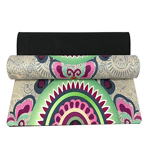Yoga Mat Dark Printing Yoga Fitness Mat Suede Rubber Non-Slip Health Yoga Flower Mat Factory Outlet Practice Mat with Yoga Mat Dark Printing Yoga Fitness Mat Suede Rubber Non-Slip Health Yoga Flower Mat Factory Outlet Practice Mat with