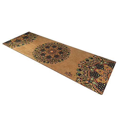 Yoga Mat Dark Printing Yoga Fitness Mat Suede Rubber Non-Slip Health Yoga Flower Mat Factory Outlet Practice Mat with