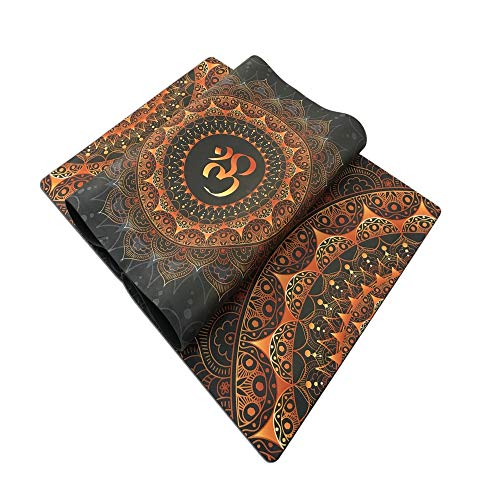 Yoga Mat Dark Printing Yoga Fitness Mat Suede Rubber Non-Slip Health Yoga Flower Mat Factory Outlet Practice Mat with