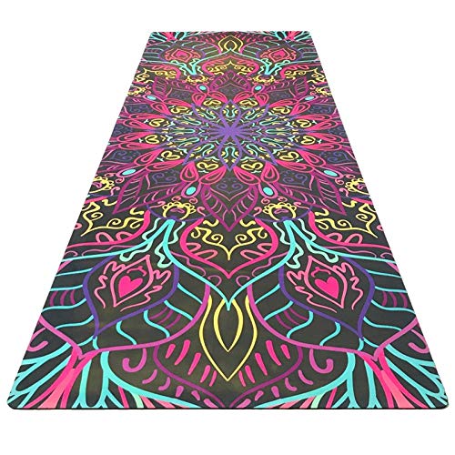 Yoga Mat Nice Printing Yoga Fitness Mat Suede Rubber Non-Slip Health Yoga Flower Mat Factory Outlet Practice Mat with Design Yoga Mat Nice Printing Yoga Fitness Mat Suede Rubber Non-Slip Health Yoga Flower Mat Factory Outlet Practice Mat with Design
