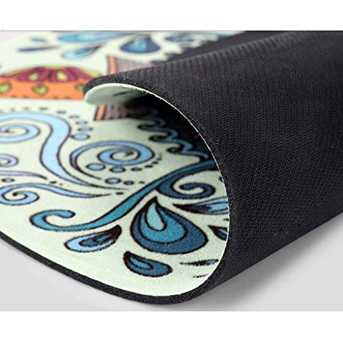 Yoga Mats Fitness - Manta de meditación (3 mm, redonda, antideslizante, goma natural, gruesa), diseño impreso Yoga Mats Fitness - Manta de meditación (3 mm, redonda, antideslizante, goma natural, gruesa), diseño impreso
