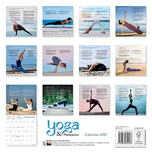 Yoga & Meditation Wall Calendar 2021 (Art Calendar)