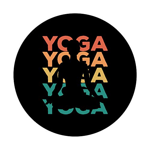 Yoga Retro Vintage Regalo Para Yoguis PopSockets Agarre y Soporte para Teléfonos y Tabletas