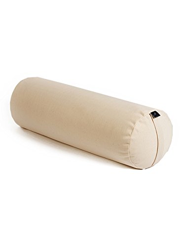 Yoga Studio Cojín de trigo sarraceno orgánico europeo – 240 mm x 620 mm, para yoga restaurativo y apoyo estable, color crudo Yoga Studio Cojín de trigo sarraceno orgánico europeo – 240 mm x 620 mm, para yoga restaurativo y apoyo estable, color crudo