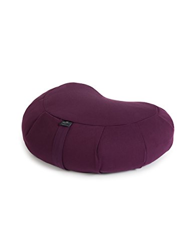 Yoga Studio YS/EU CRES/Cushion/L European Organic Crescent Zafu – 42 x 13 x 18 cm Puf de meditación con Funda de algodón, Casco de Trigo sarraceno. Accesorios Yoga-Lila, Unisex, Normal Yoga Studio YS/EU CRES/Cushion/L European Organic Crescent Zafu – 42 x 13 x 18 cm Puf de meditación con Funda de algodón, Casco de Trigo sarraceno. Accesorios Yoga-Lila, Unisex, Normal