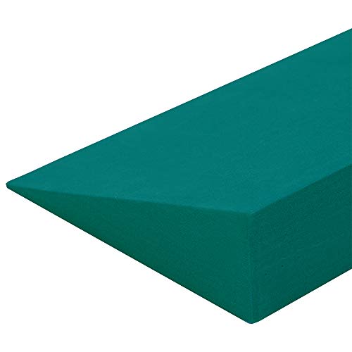 Yoga Studio YS/Wedge/Teal Verde Azulado 50 x 15 x 5 cm, cuña Antideslizante EVA para Yoga Iyengar, Accesorio de Ejercicio Ligero, Unisex, Azul Verdoso, Normal