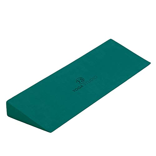 Yoga Studio YS/Wedge/Teal Verde Azulado 50 x 15 x 5 cm, cuña Antideslizante EVA para Yoga Iyengar, Accesorio de Ejercicio Ligero, Unisex, Azul Verdoso, Normal