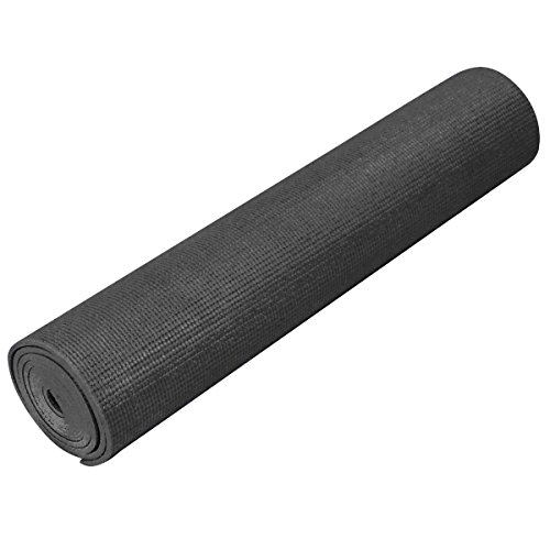 YogaDirect - Esterilla engomada para Yoga, Extra Gruesa, Negro