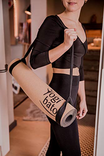 Yogibato Correa de Transporte para Esterillas de Yoga – Agarres Ajustables para Todos los tamaños – 100% Algodón – Correa para Esterillas Fitness y de Gimnasio (Esterilla no incluida) - Natural Yogibato Correa de Transporte para Esterillas de Yoga – Agarres Ajustables para Todos los tamaños – 100% Algodón – Correa para Esterillas Fitness y de Gimnasio (Esterilla no incluida) - Natural